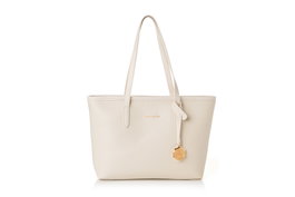 Vince Camuto Bolso Tote Taormina Cream Piel de Polivinilo Elegante Accesorio para Uso Diario y Formal 32x24x11cm
